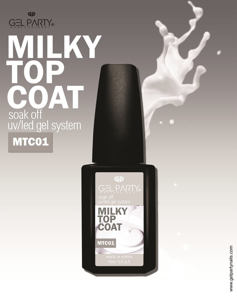 GEL PARTY Milky White Top Coat